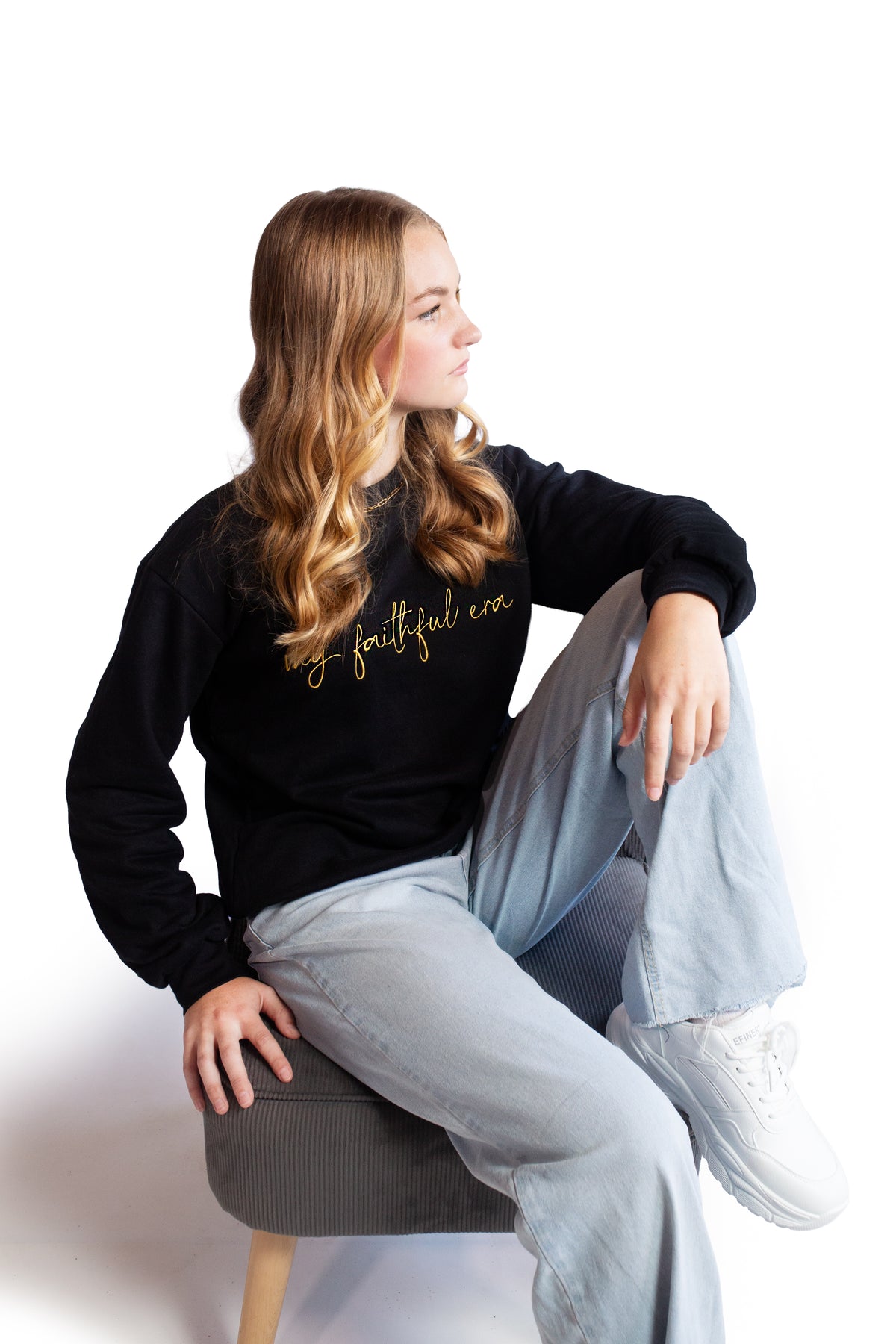kikz.era black crewneck
