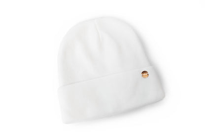 myera white beanie