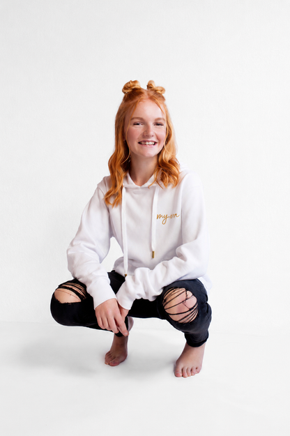 tamz.era white hoodie